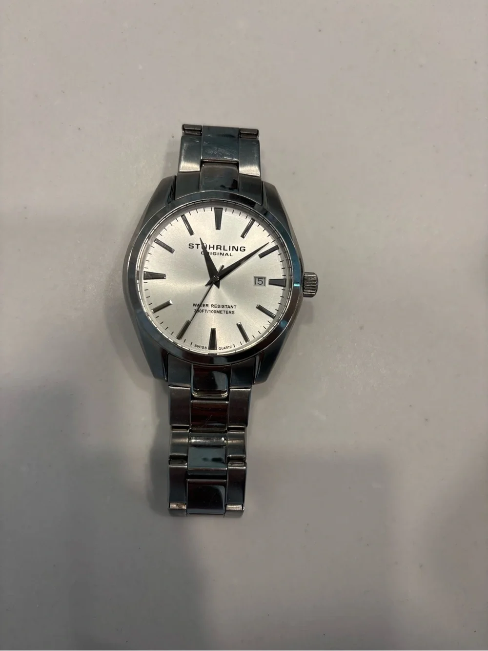 Stührling Original Silver Stainless Steel Men's Watch - Ascot Prime